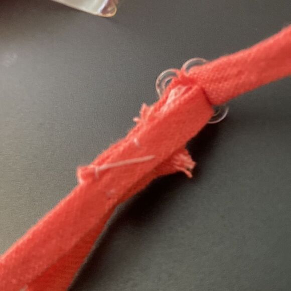 Bebop Juniors Sz 3 Coral linen adjustable spaghetti strap dress. Great Condition - Picture 9 of 10